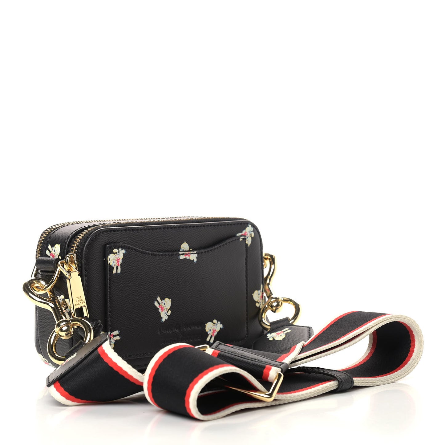 Saffiano Small My Life Is Crap Snapshot Camera Bag Black