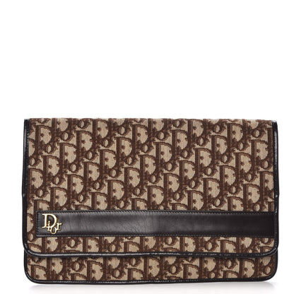 Christian Dior Monogram Clutch Brown 1 of 11