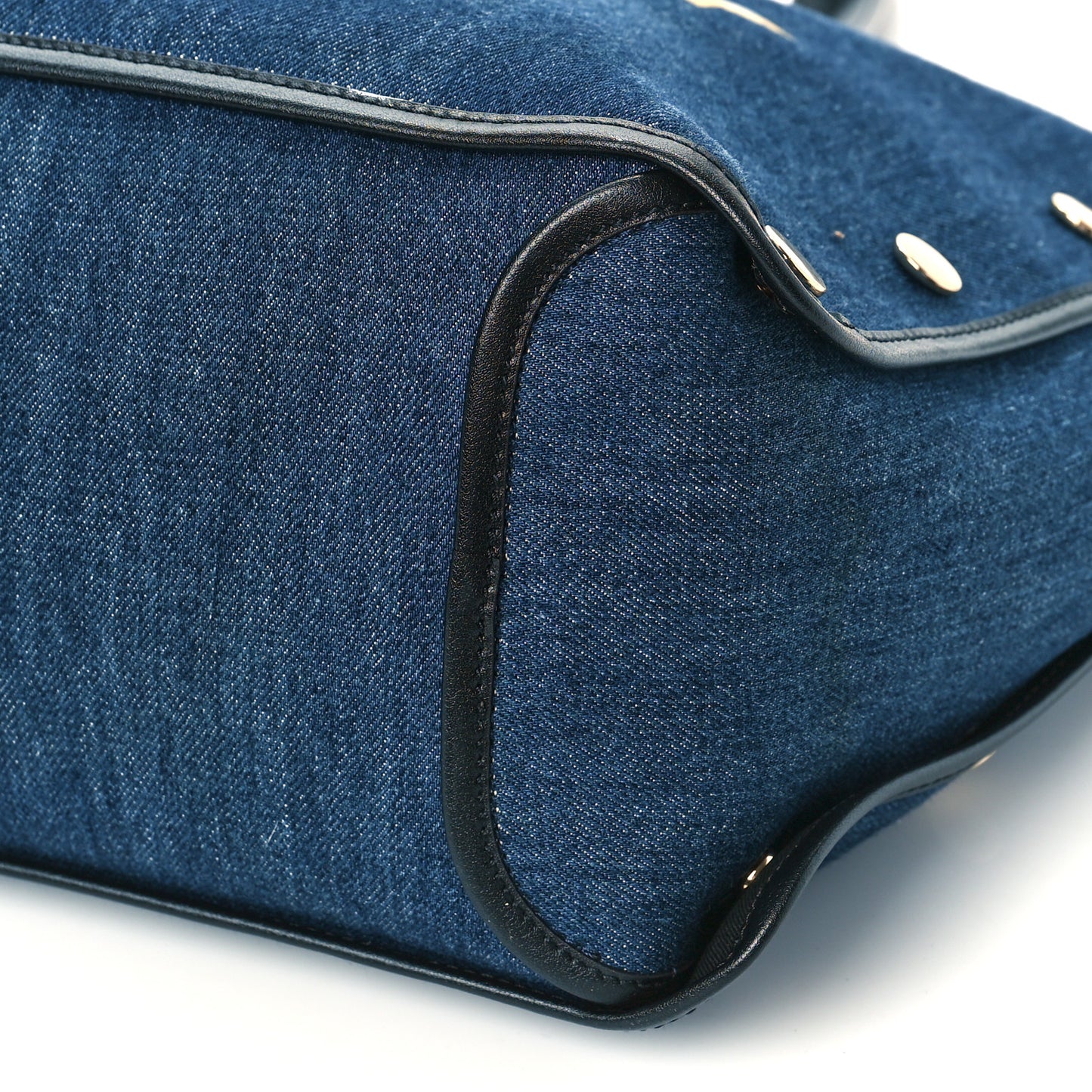 Denim Medium Logo Bond Shopper Tote Blue