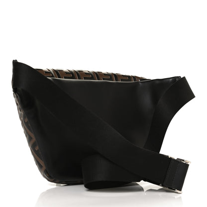 Fendi Vitello Century Bi-Color FF 1974 Embossed Belt Bag Maya Black 3 of 12