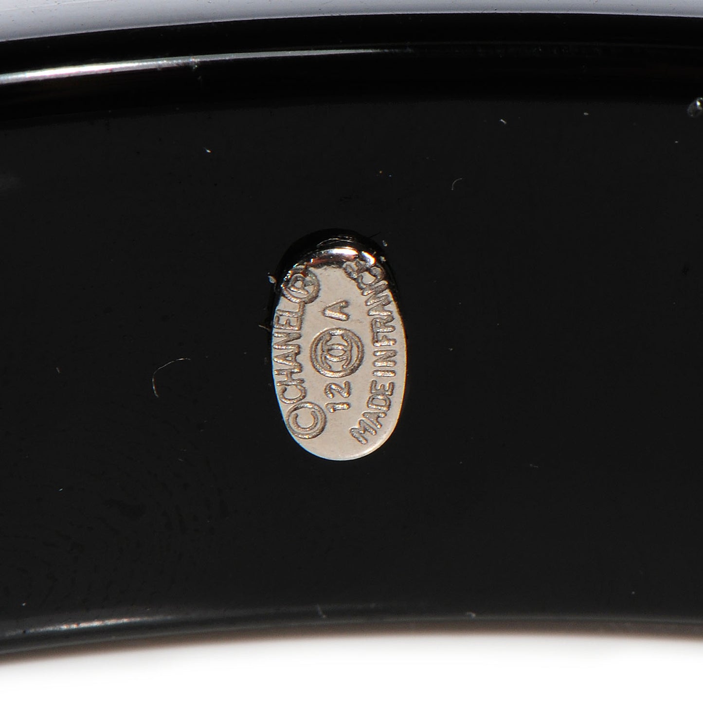 Resin Crystal CC Bangle Black