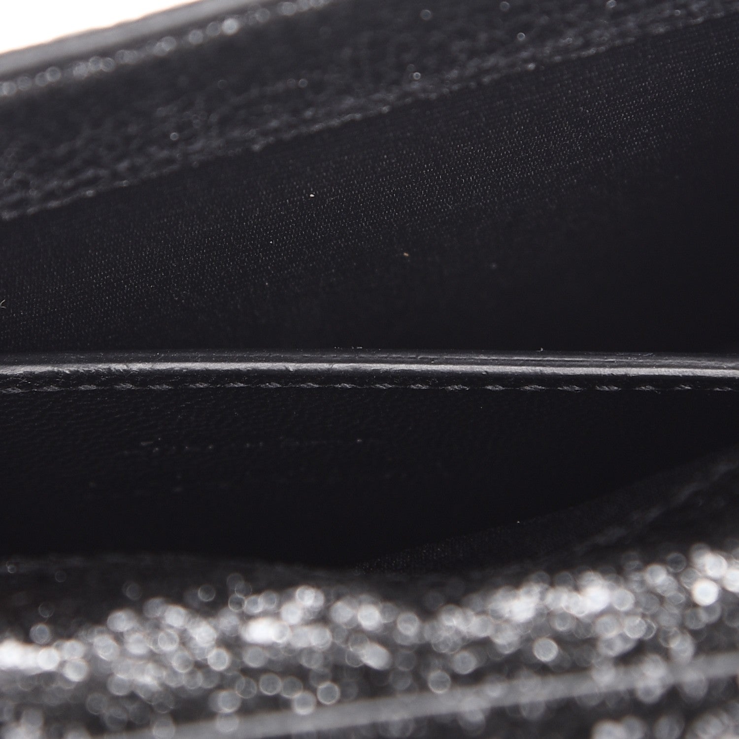 Saint Laurent Metallic Crackled Calfskin Shoulder Bag Black 7 of 7