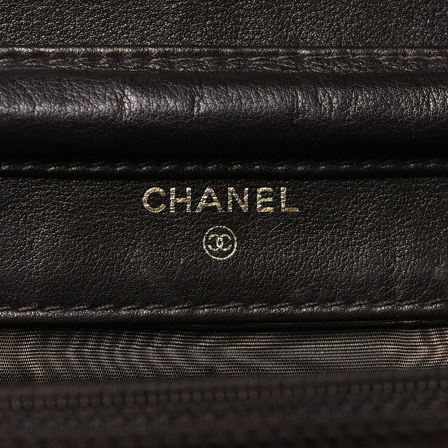 Chanel Suede Timeless CC Wallet on Chain WOC Brown 6 of 12