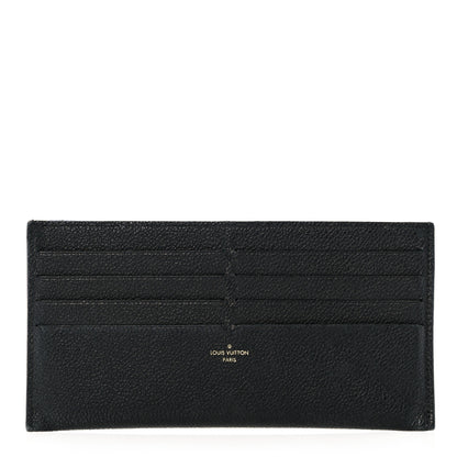 Louis Vuitton Calfskin Felicie Chain Wallet Card Holder Insert Black 1 of 6