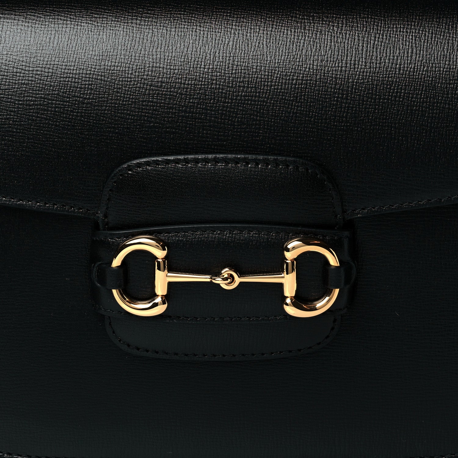 Gucci Azalea Calfskin Horsebit 1955 Shoulder Bag Black 9 of 11
