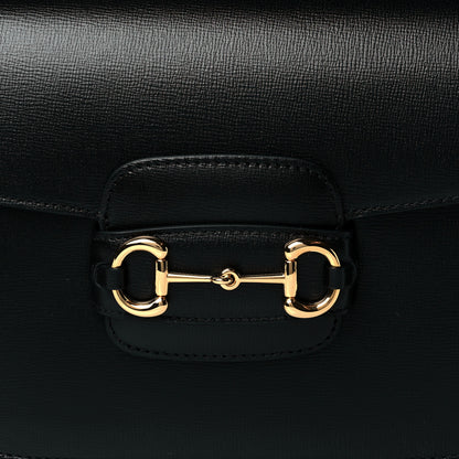 Gucci Azalea Calfskin Horsebit 1955 Shoulder Bag Black 9 of 11