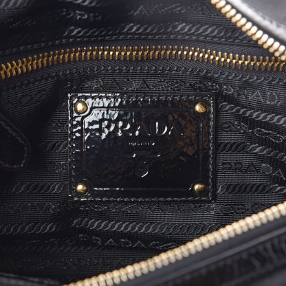 Prada Tessuto Nylon Vernice Bauletto Black 6 of 8