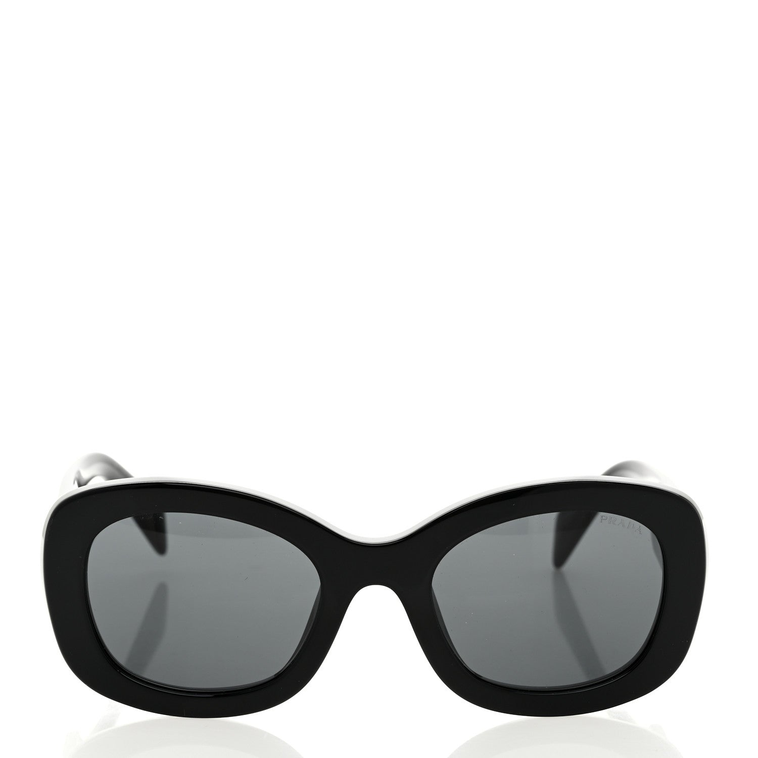 Prada Acetate Oval Sunglasses SPR A13 Black 2 of 7