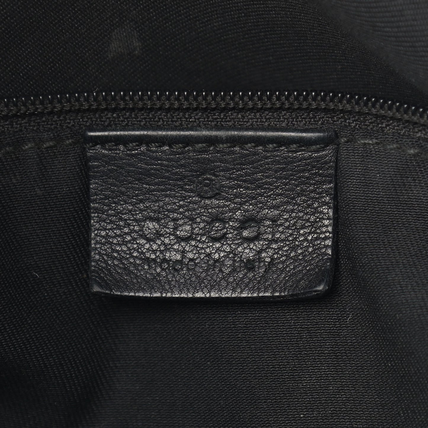 Guccissima Large D Gold Ring Hobo Black