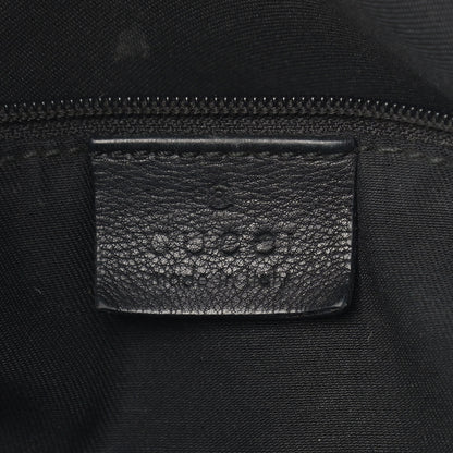 Gucci Guccissima Large D Gold Ring Hobo Black 5 of 18