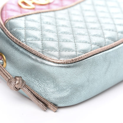 Gucci Laminated Nappa Trapuntata Mini Zumi Dome Shoulder Bag Rosa Lago Rame 7 of 10