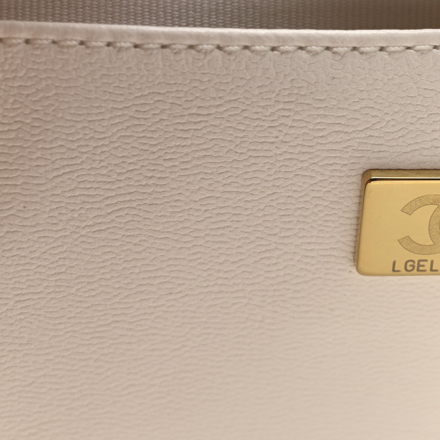 Chanel Lambskin Quilted CC In Love Heart Bag White 7 of 10