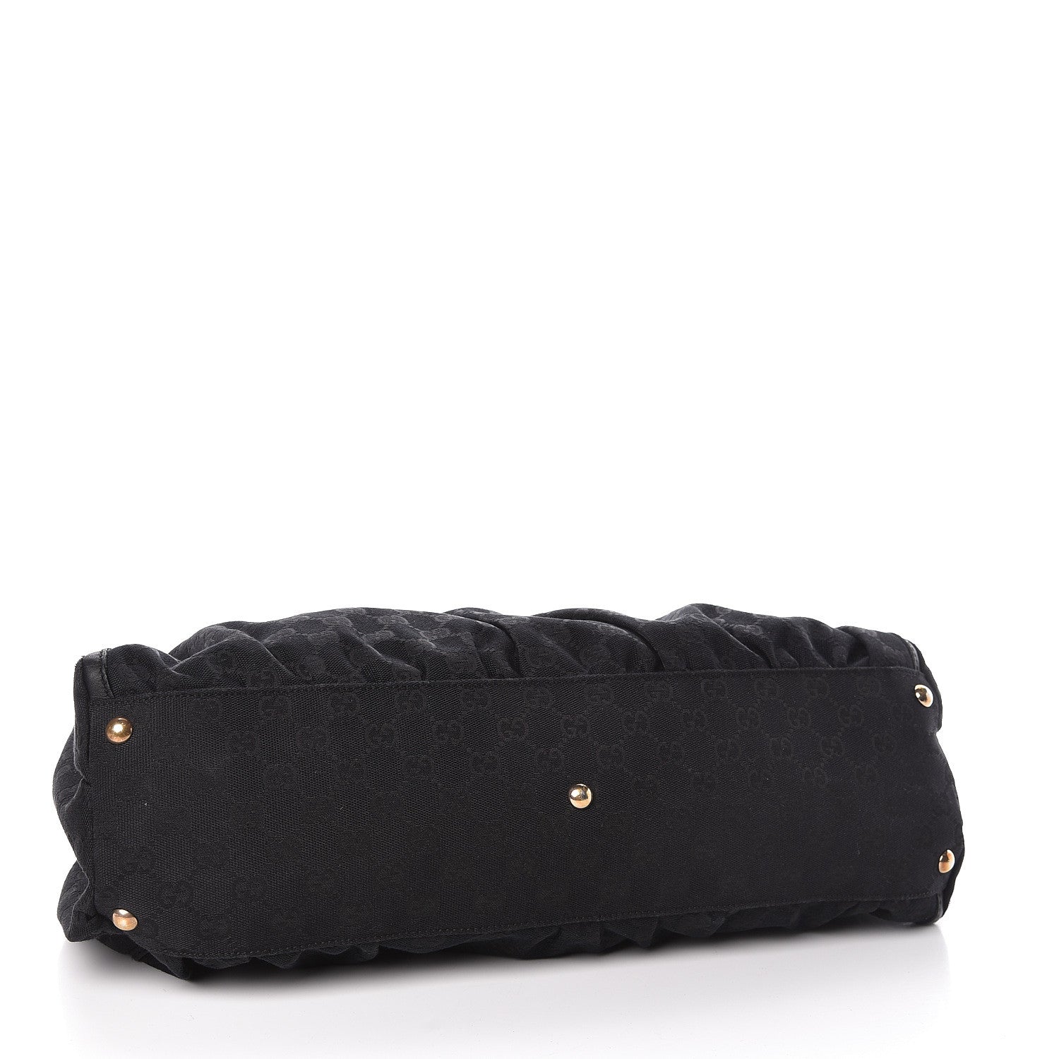 Gucci Monogram D Gold Large Shoulder Bag Black 4 of 13