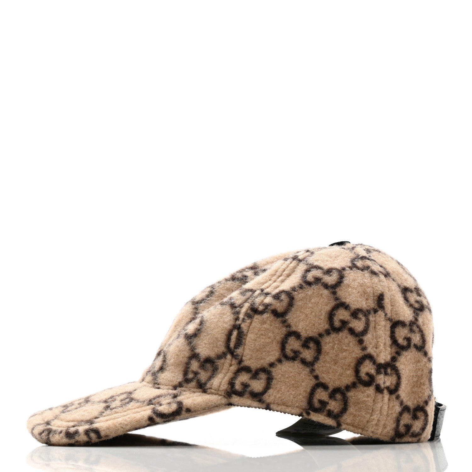 Gucci Covered Wool GG Monogram Baseball Hat M Beige Ebony 4 of 10