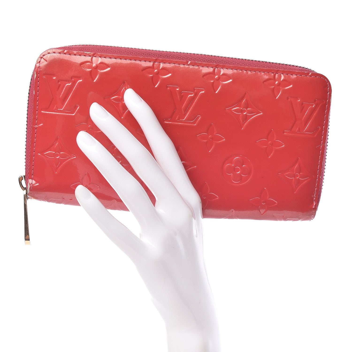 Louis Vuitton Vernis Zippy Wallet Framboise 2 of 13