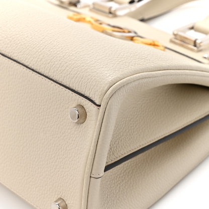 Gucci Grainy Calfskin Small Zumi Top Handle Bag Mystic White 13 of 13