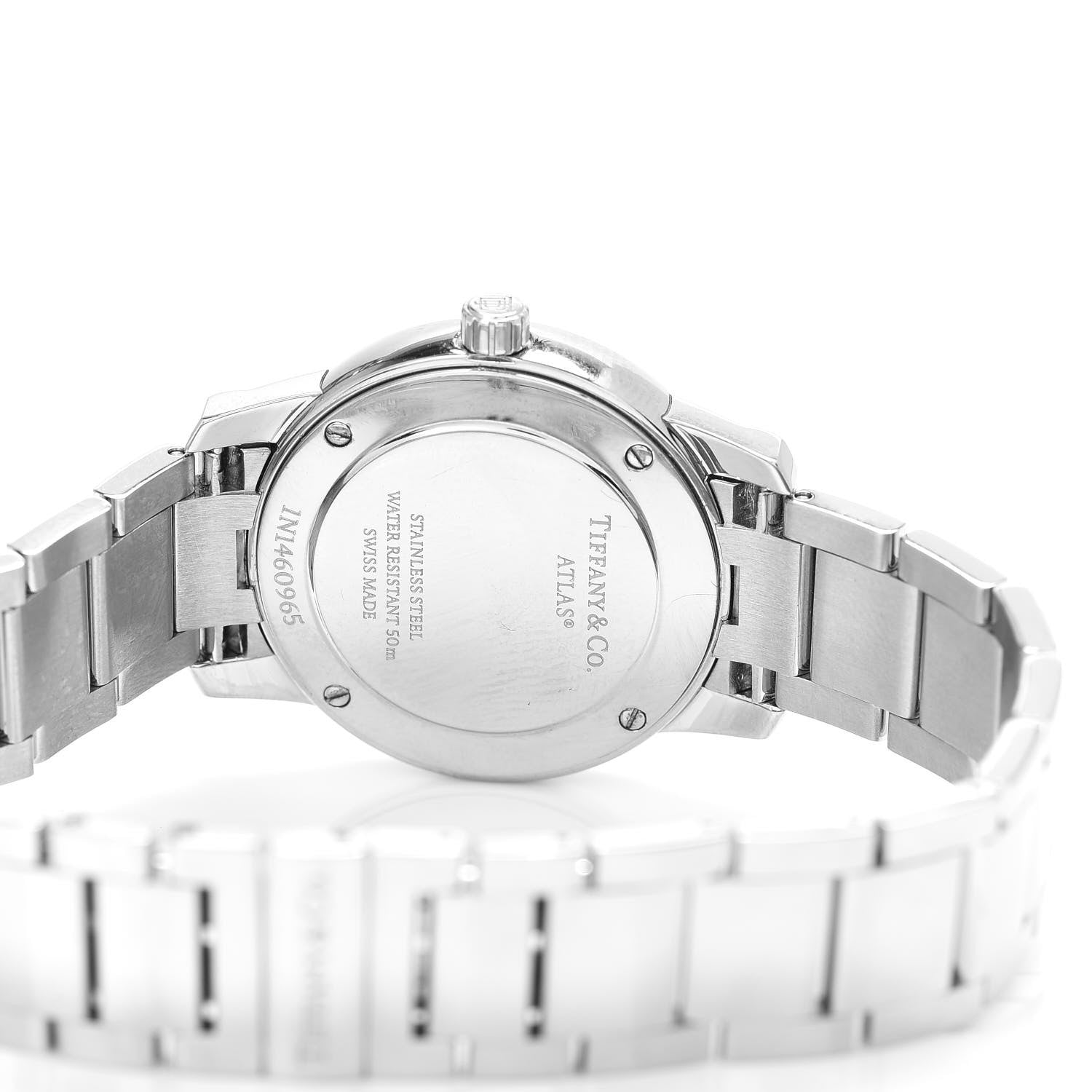 Tiffany Stainless Steel 29mm Atlas 2-Hand Quartz Watch Blue Azure 4 of 4