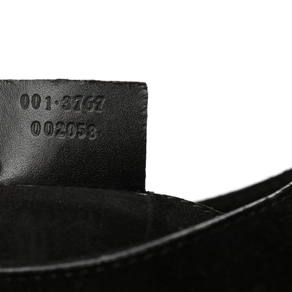 Gucci Suede Logo Hobo Bag Black 6 of 13