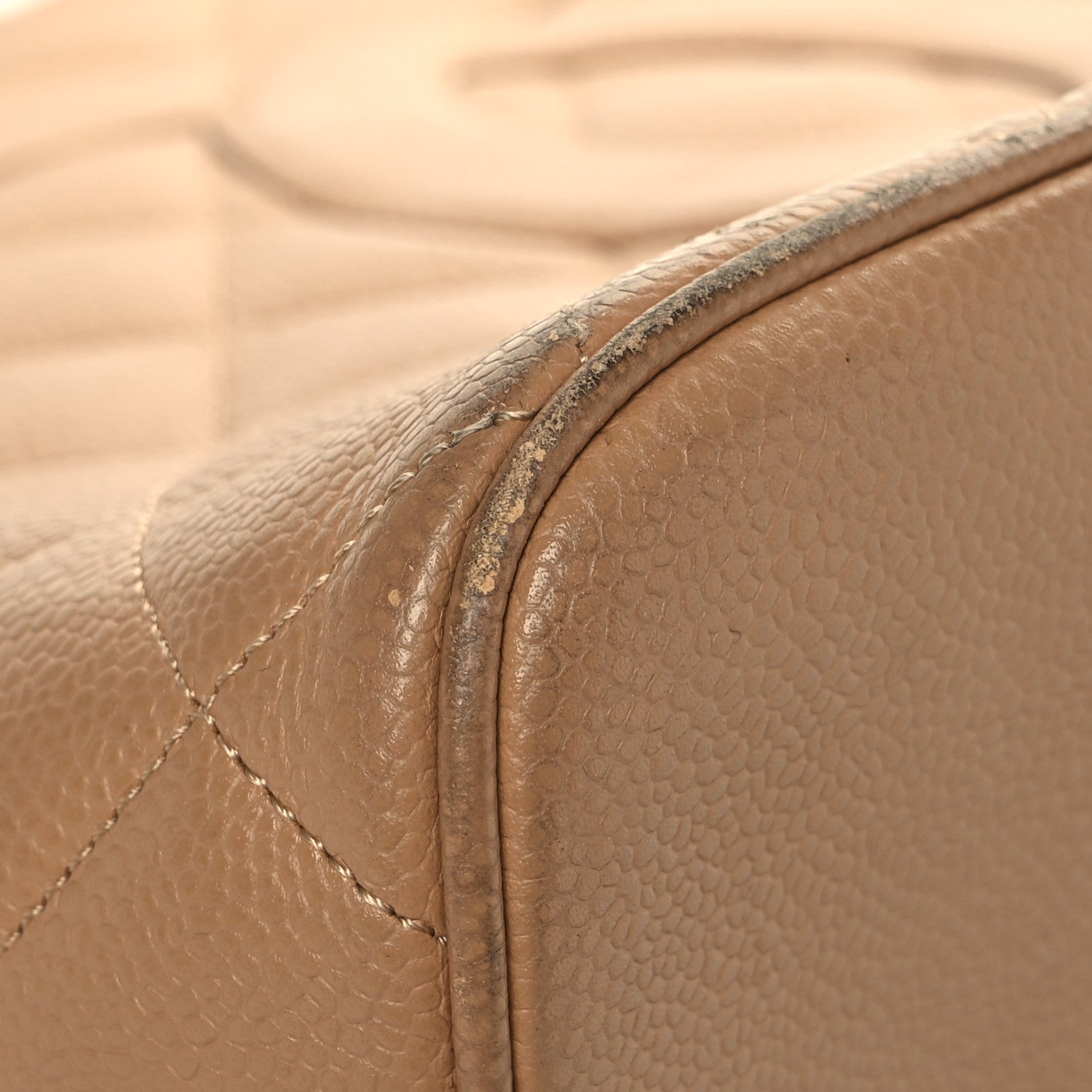 Chanel Caviar Quilted Medallion Tote Beige 11 of 15
