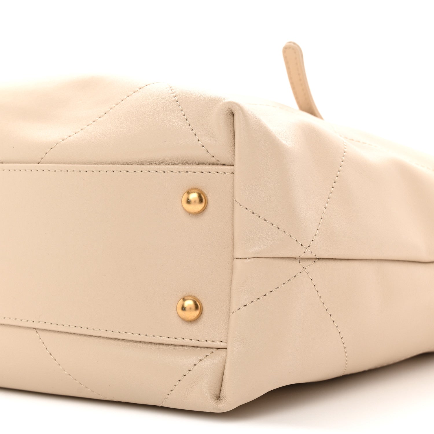 Chanel Calfskin Quilted Small Shopping Bag Beige 11 of 11