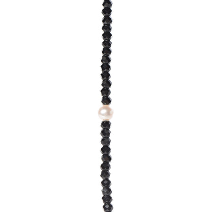 Tiffany Sterling Silver Black Spinel Pearl Ziegfeld Bead Necklace 4 of 6