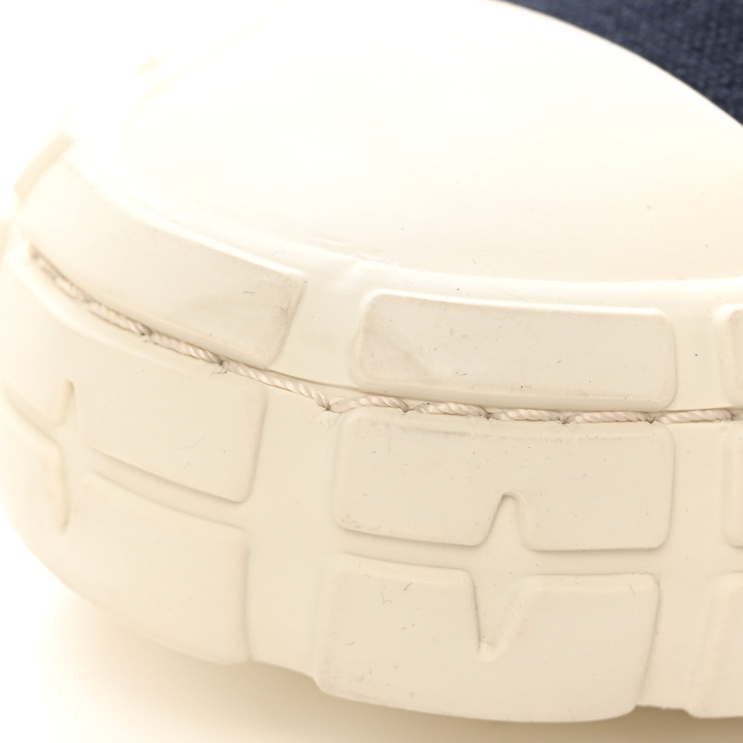 Prada Canvas Triangle Logo Wheel 35mm Sneakers 42 Navy 10 of 14