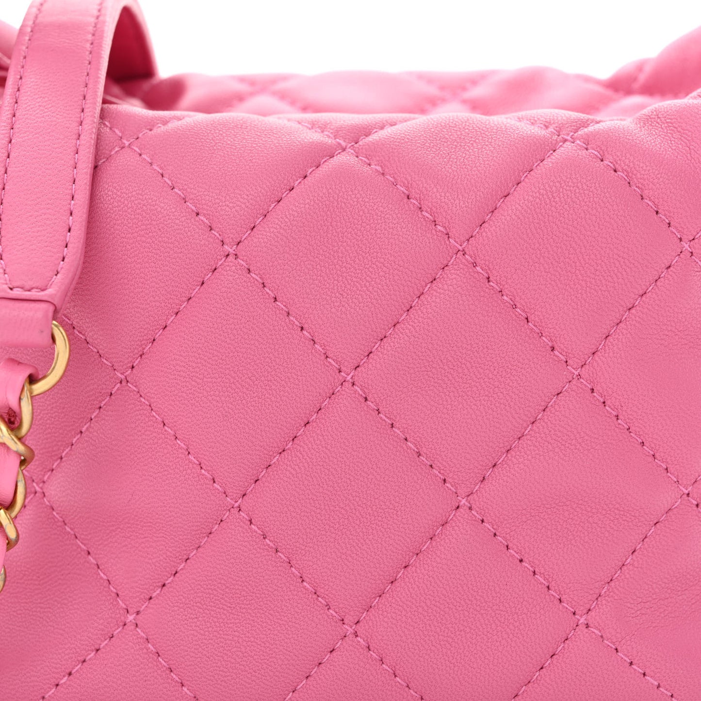 Lambskin Quilted Small Perfect Meeting Hobo Pink