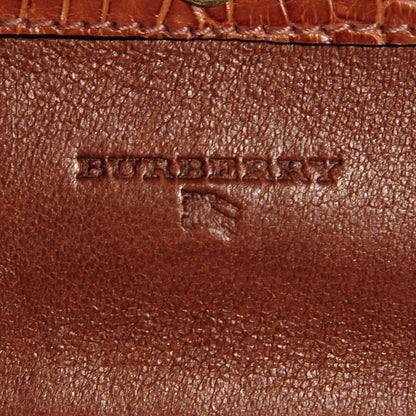 Burberry Alligator Compact Wallet Cognac 6 of 8