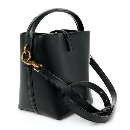 Saint Laurent Shiny Calfskin Le 37 Mini Bucket Bag Black 3 of 9