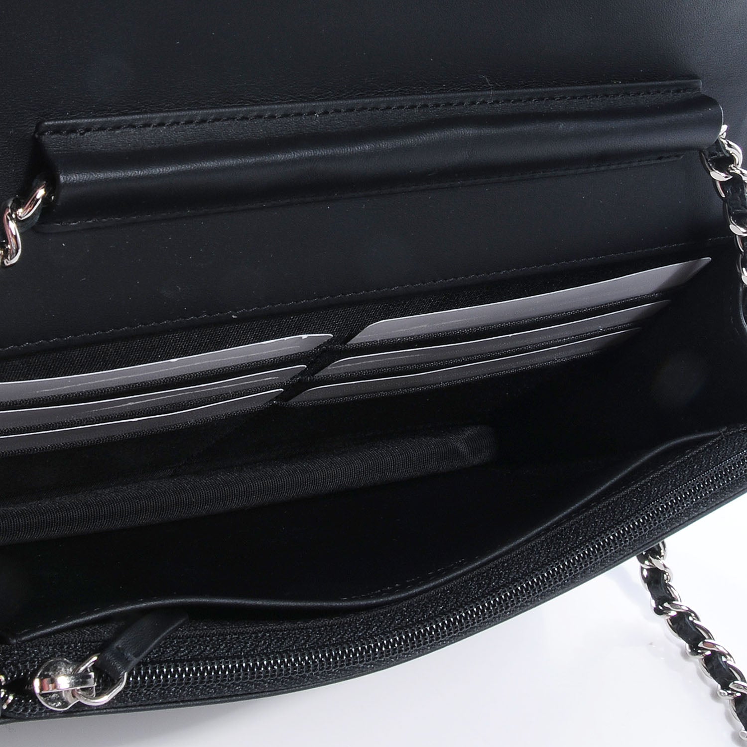 Chanel Caviar Wallet on Chain WOC Black 7 of 10