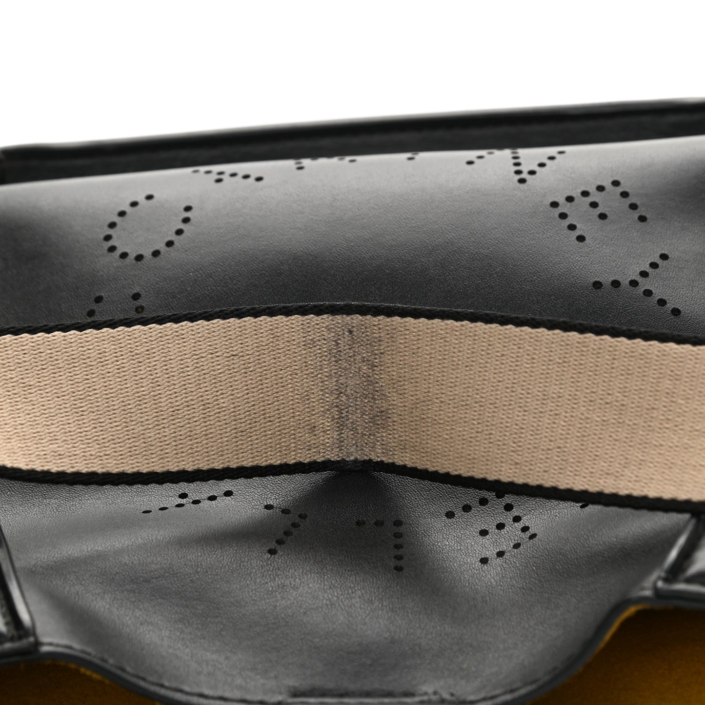 Eco Alter Nappa Perforated Logo Mini Crossbody Black