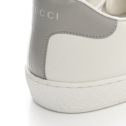 Gucci Calfskin Interlocking G Perforated Mens Ace Sneakers 9 White Grey Sky 10 of 11