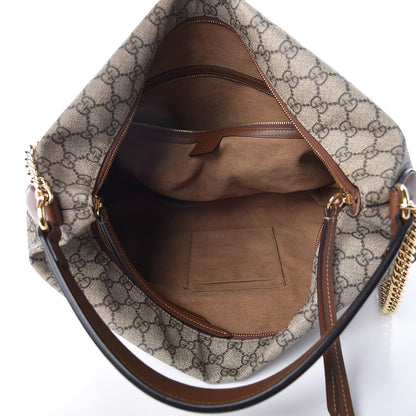 Gucci GG Supreme Monogram Large Linea A Hobo Light Brown 7 of 11