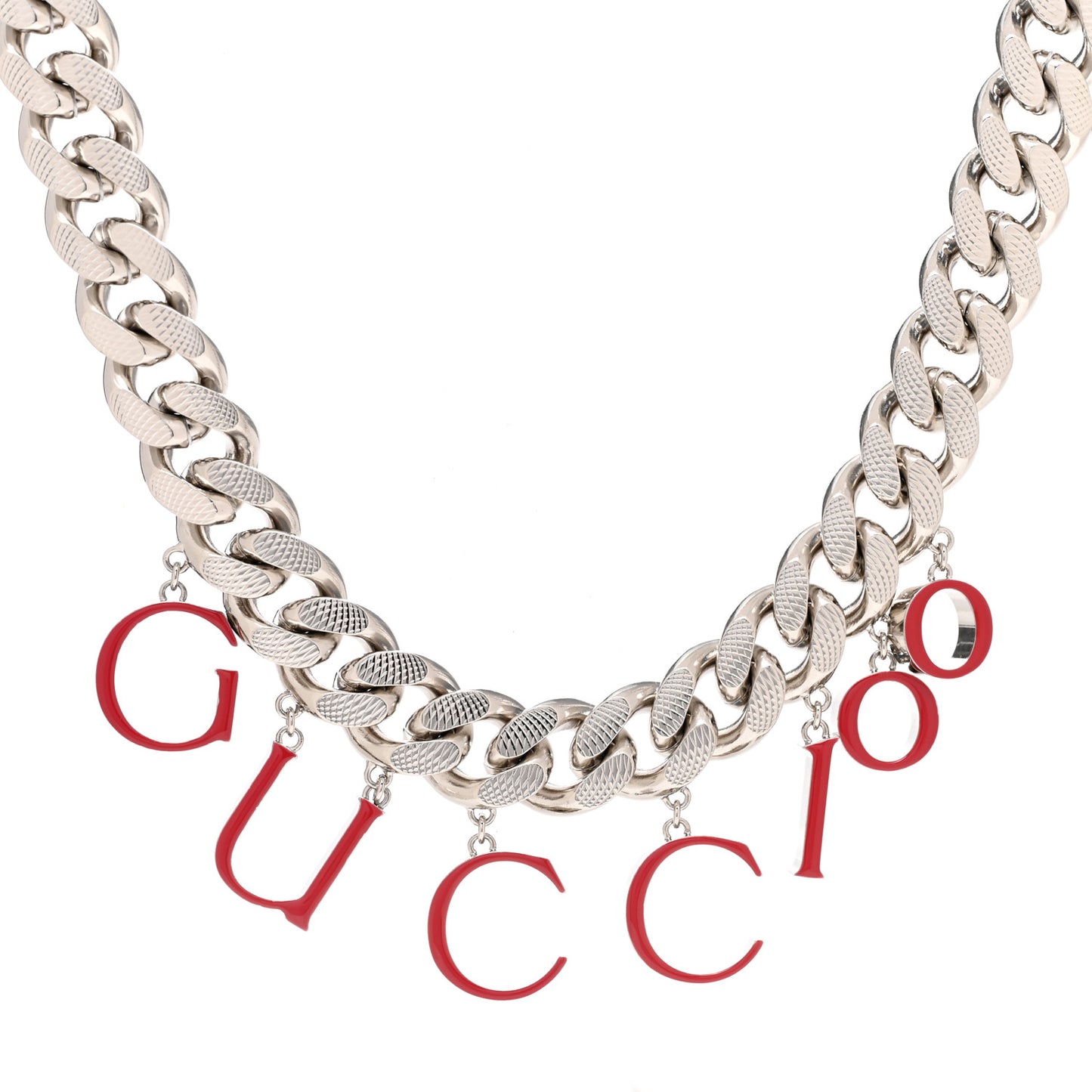 100 Script Choker Necklace Red