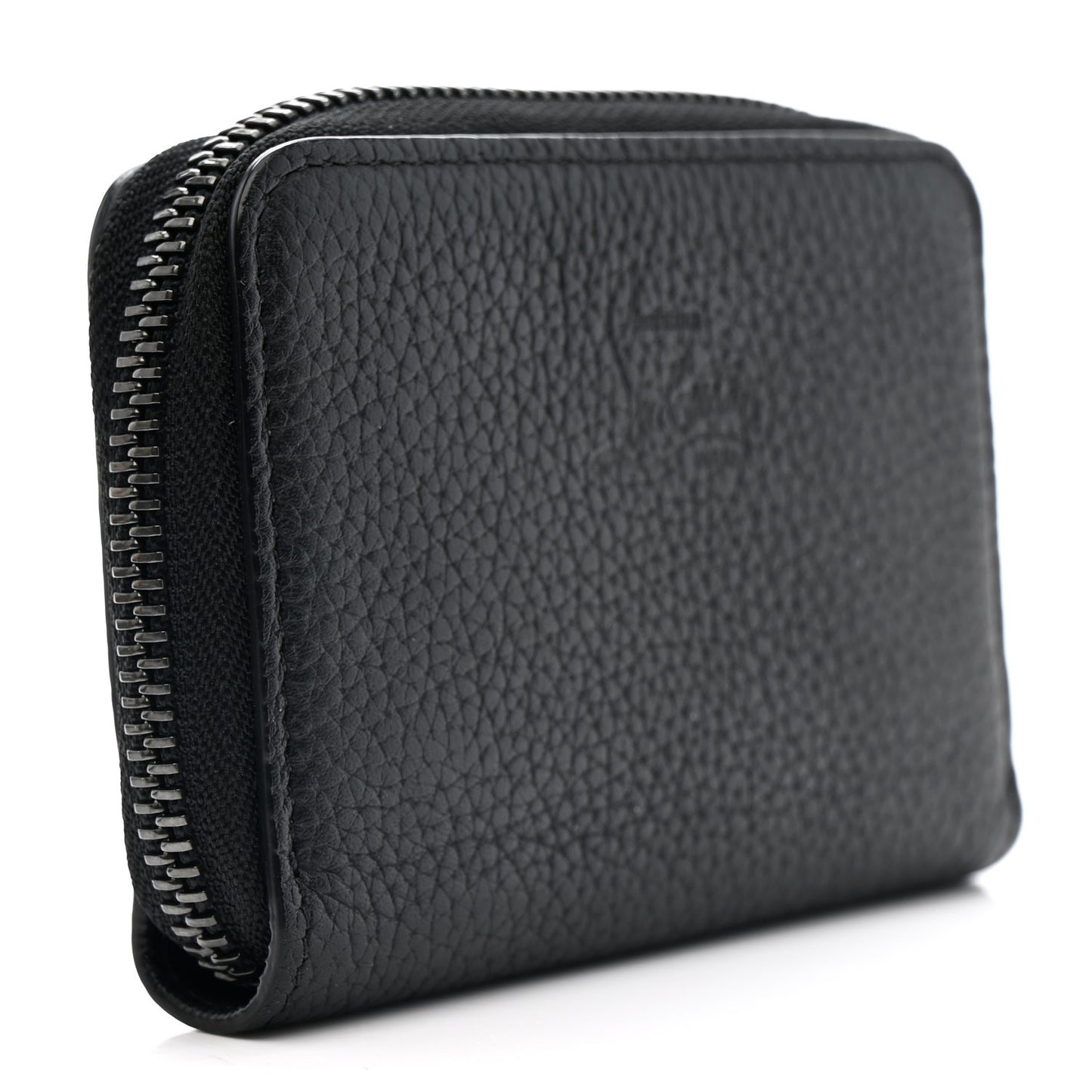 Calfskin Loubinthesky Panettone Coin Purse Black