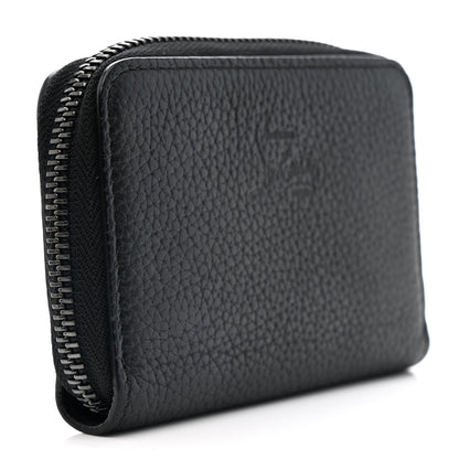 Christian Louboutin Calfskin Loubinthesky Panettone Coin Purse Black 3 of 8