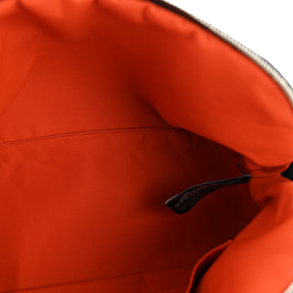 Hermes Cotton Canvas Bolide Travel Cosmetic Pouch MM Black 5 of 7