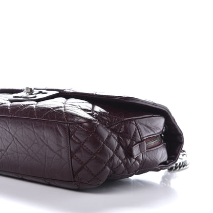 Chanel Aged Calfskin Jumbo New Portobello Flap Burgundy 7 of 16
