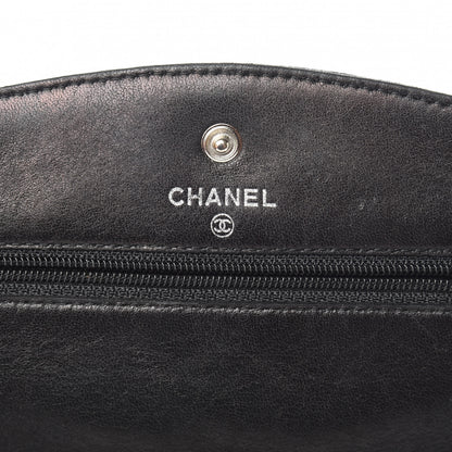 Chanel Caviar Timeless CC Wallet On Chain WOC Black 6 of 13