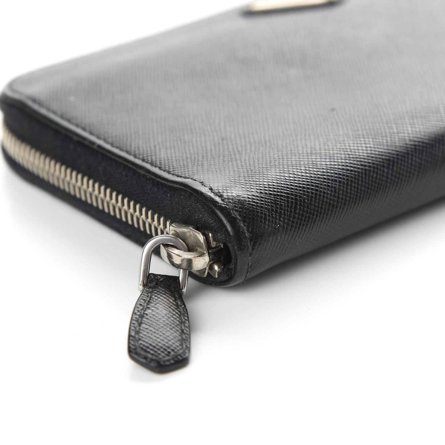 Saffiano Zip Around Wallet Black