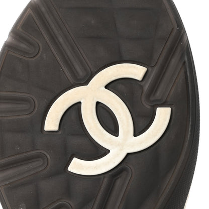 Chanel Mesh Suede Calfskin Quilted Sneakers 38 Pink Beige 8 of 10