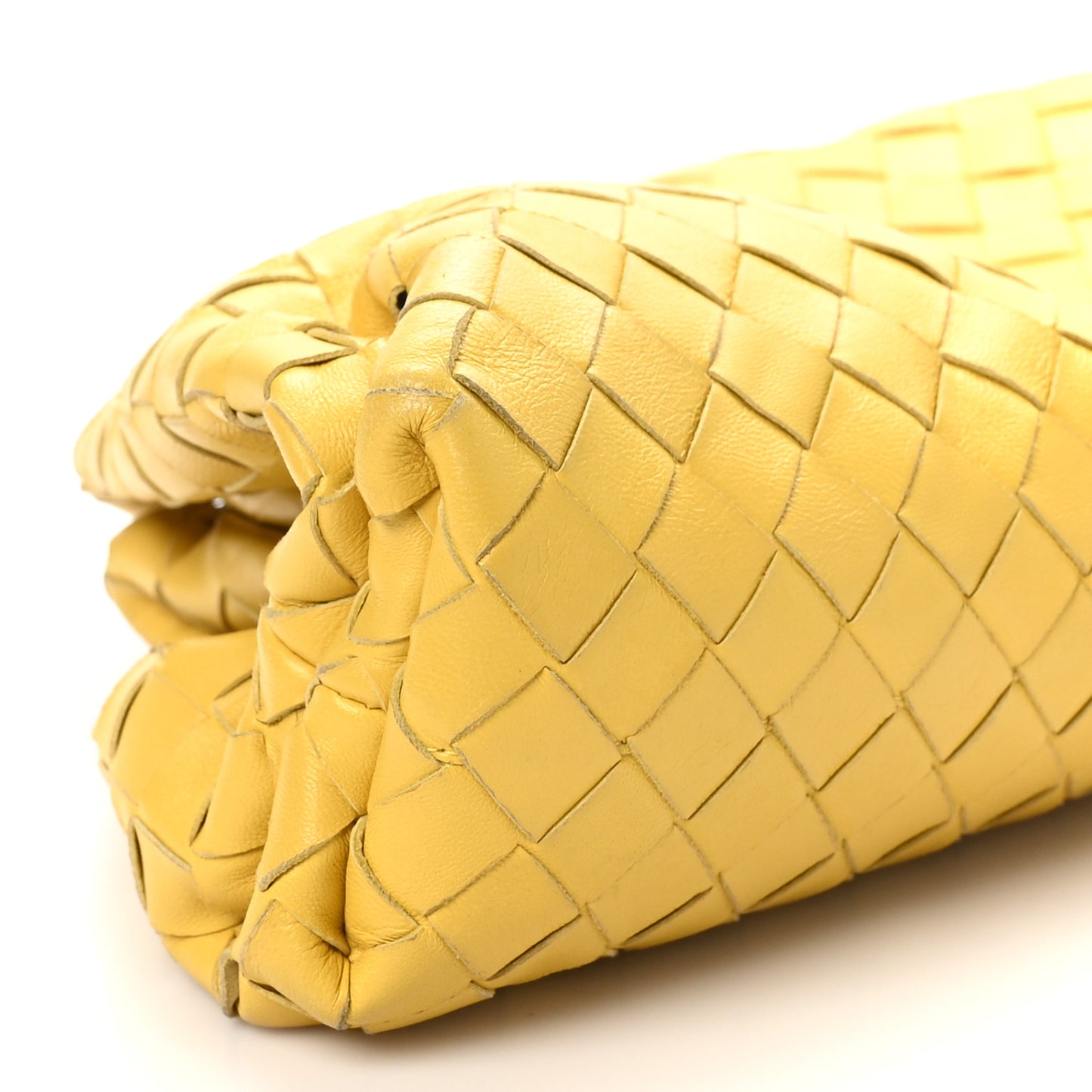 Nappa Maxi Intrecciato The Pouch Oversized Clutch Buttercup