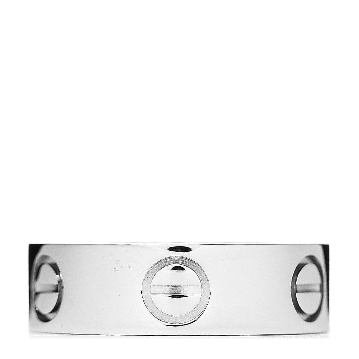 18K White Gold 5.5mm LOVE Ring 48 4.5