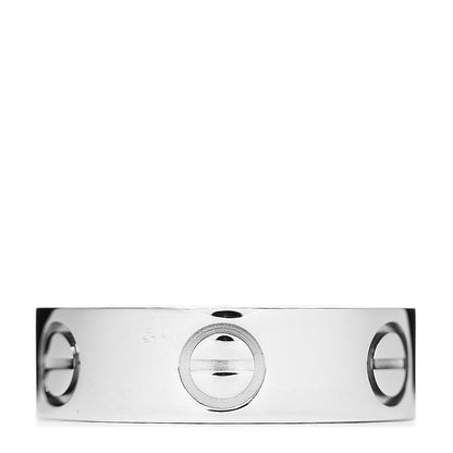 Cartier 18K White Gold 5.5mm LOVE Ring 48 4.5 1 of 3