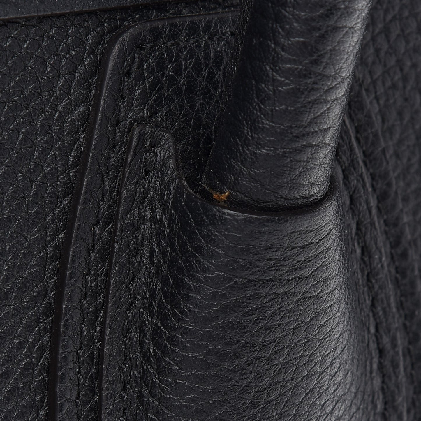 Drummed Calfskin Mini Luggage Black