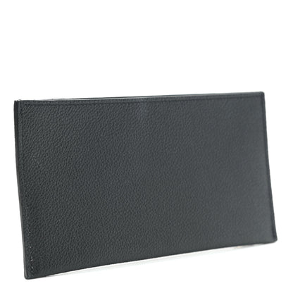 Louis Vuitton Calfskin Felicie Chain Wallet Card Holder Insert Black 3 of 7