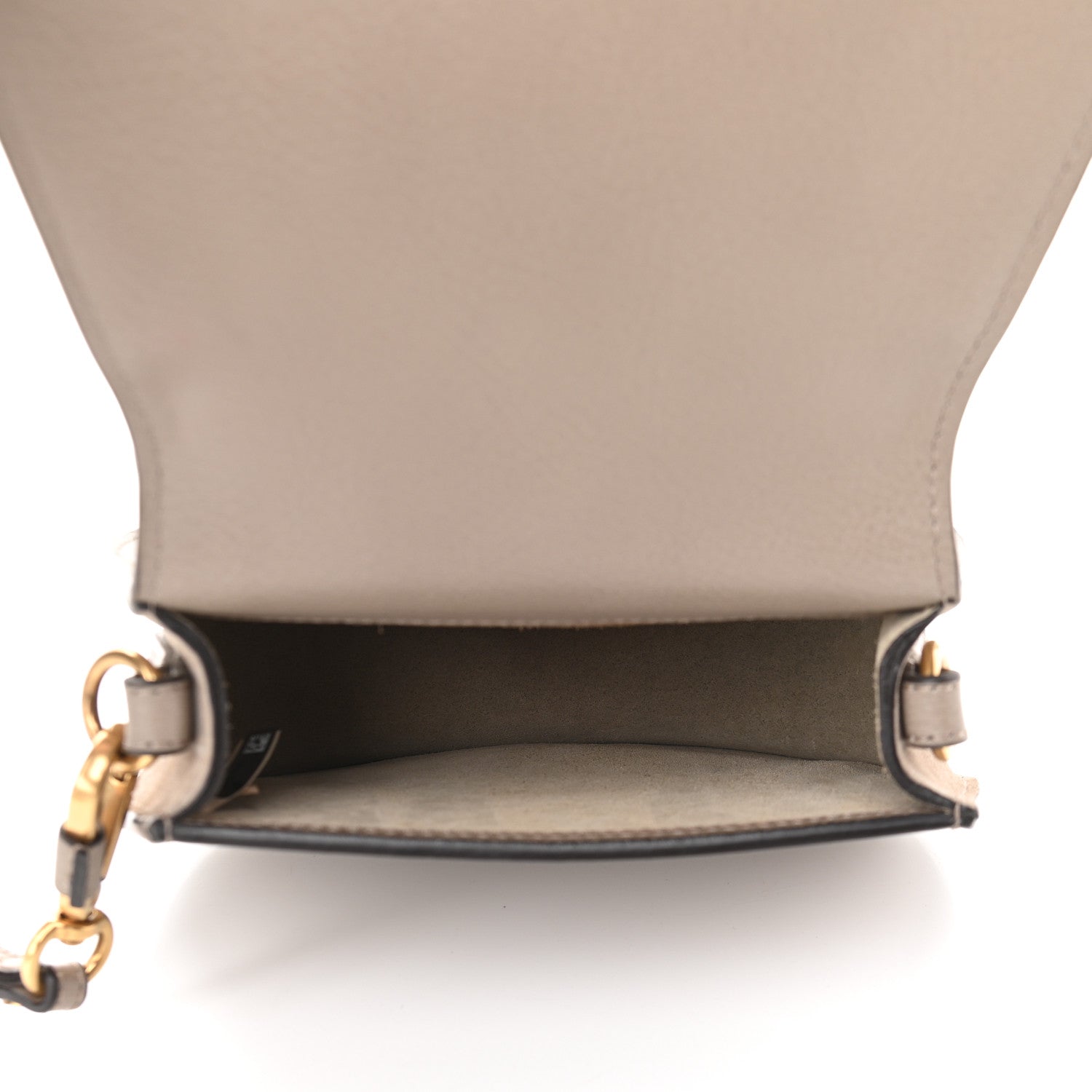 Chloe Calfskin Suede Small Nile Bracelet Bag Motty Grey 5 of 7