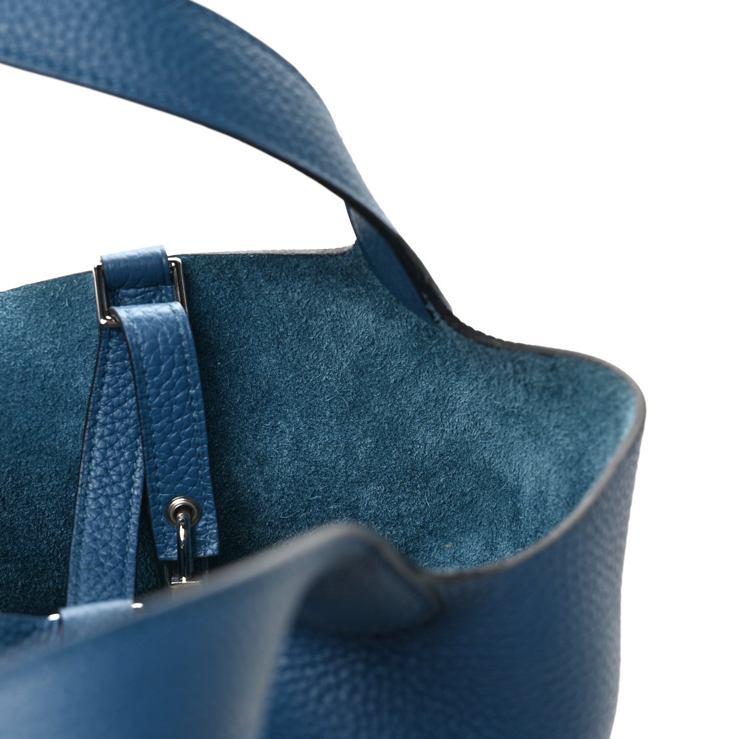 Hermes Taurillon Clemence Picotin Lock 18 PM Bleu Izmir 10 of 10