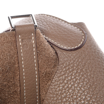 Hermes Taurillon Clemence Picotin Lock 22 MM Etoupe 7 of 12