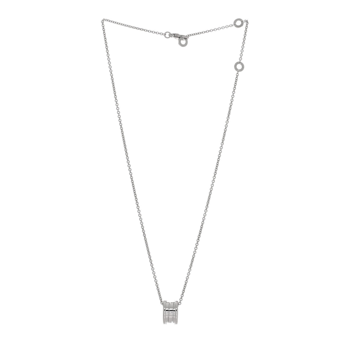 18K White Gold B.Zero1 Pendant Necklace